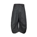 JCAESAR Original Bull Red Line Pleated Cropped Pants