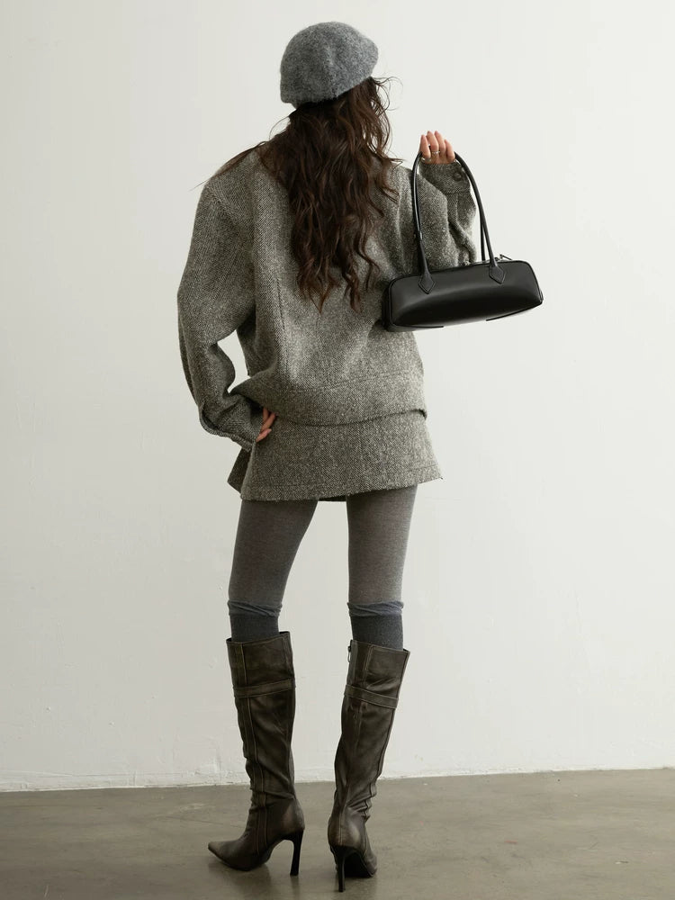 JNYLON Tooling Tweed Silhouette Jacket