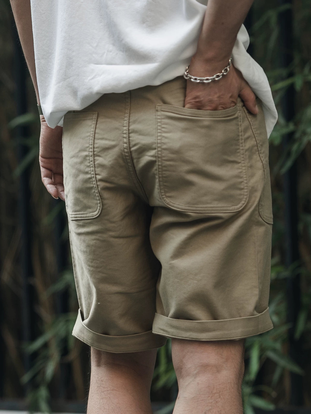 Bronson High-Waist Straight-Leg Cargo Shorts