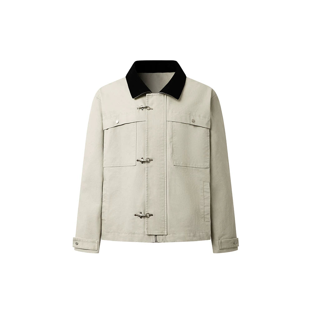 DIMC Barn-Style Aviation Buckle 400g Windproof Relaxed Jacket