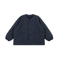 NOEARS Denim Blue Drop-Shoulder Padded Jacket