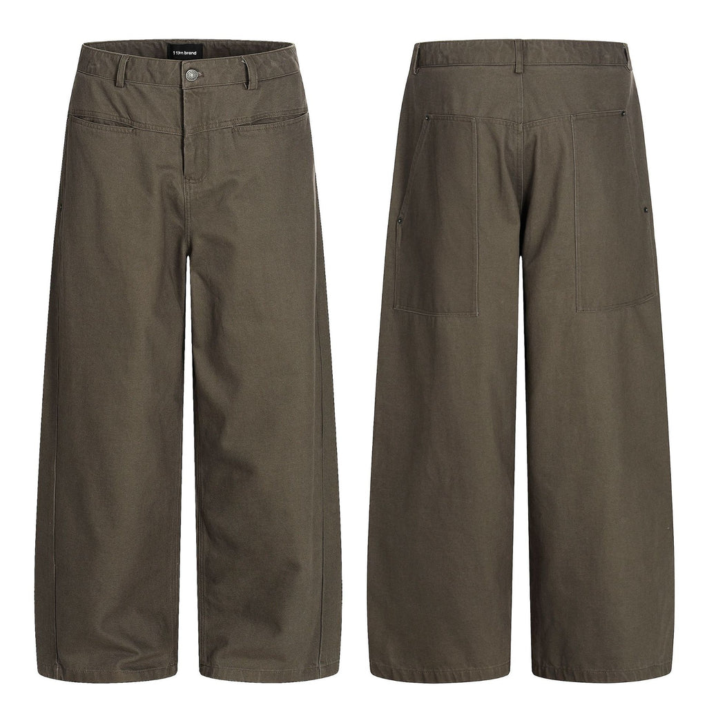 11KN American Retro Curved Blade Casual Pants
