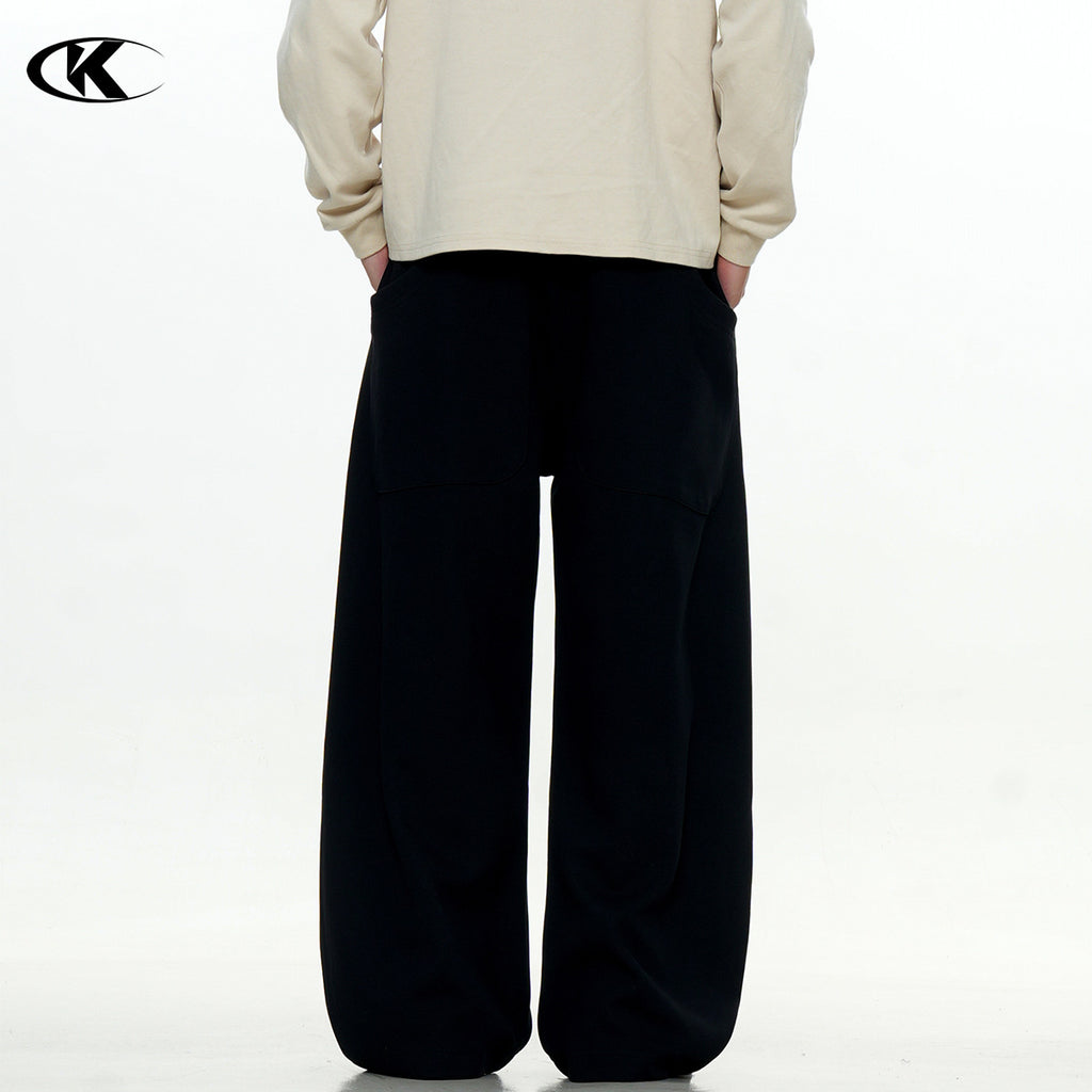 11KN American Retro 400g Wrinkle-Resistant Straight-Leg Sweatpants