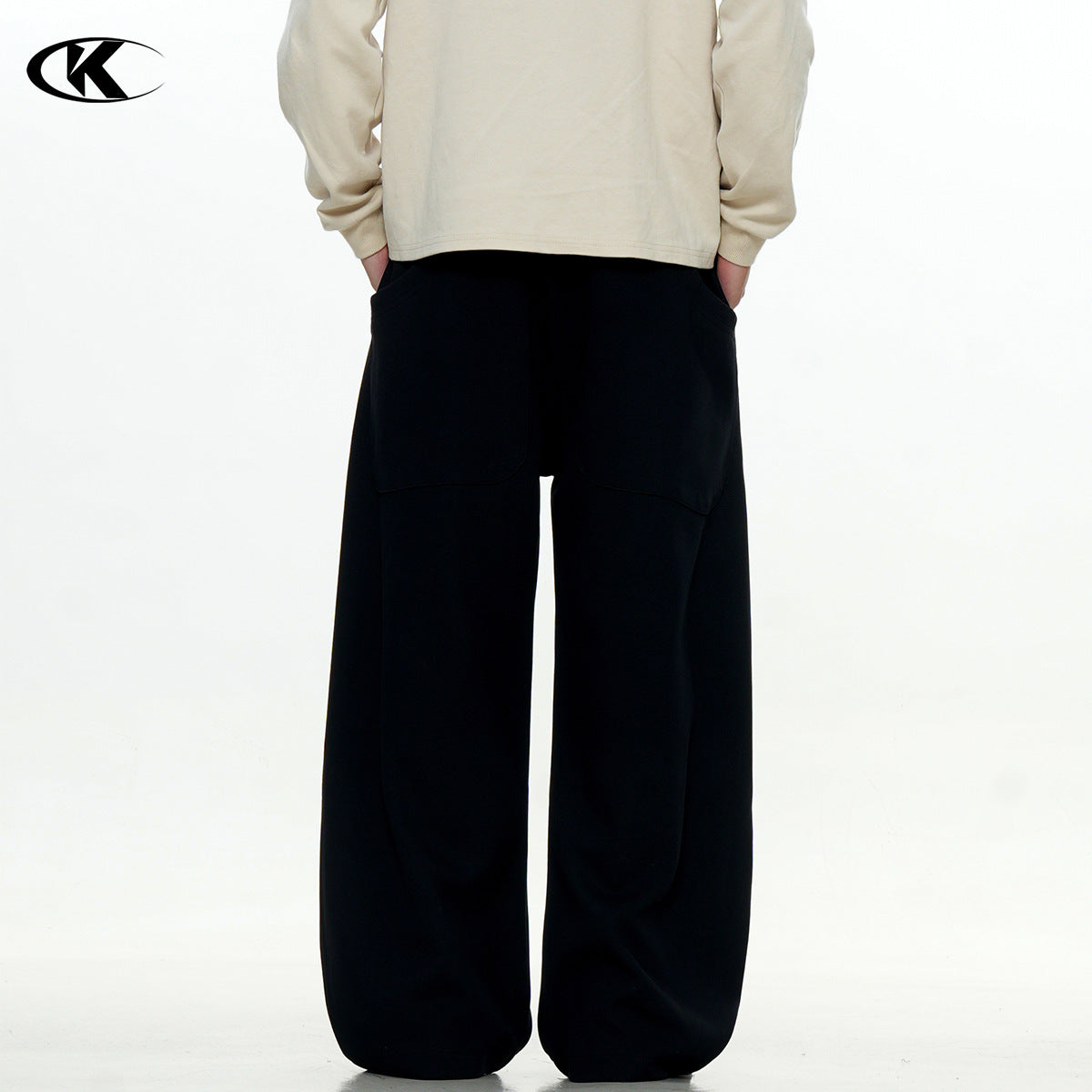 11KN American Retro 400g Wrinkle-Resistant Straight-Leg Sweatpants