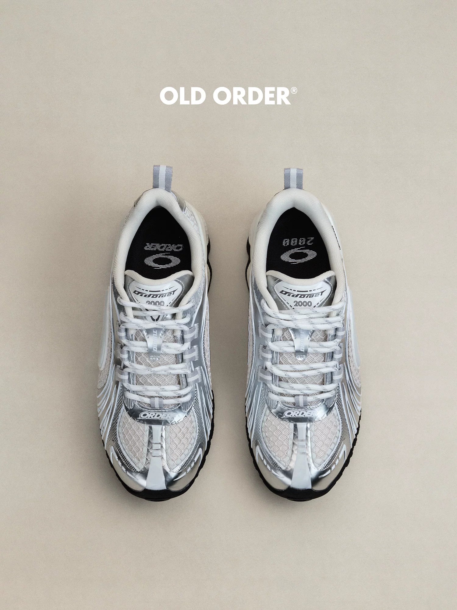 OLD ORDER Mesh Metallic Lace-Up Sneaker