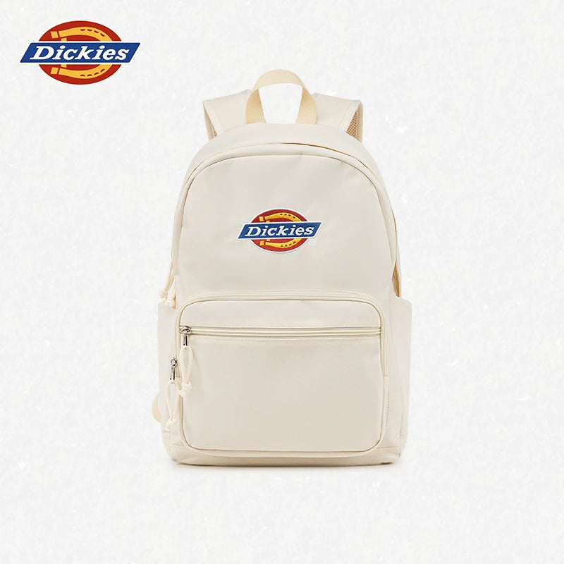 Dickies Blue Faux Leather Zip-Top Backpack