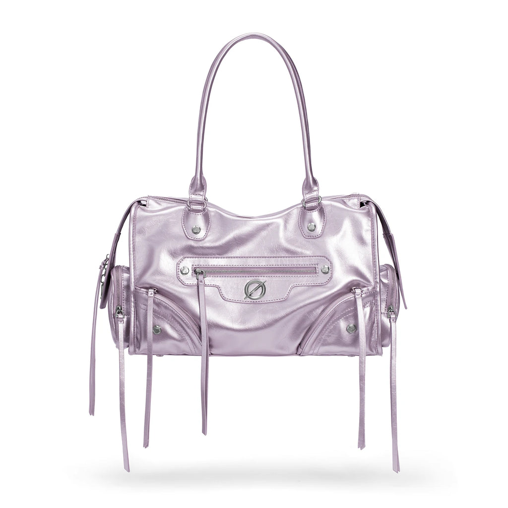 JELLY TOYBOY Black Faux Leather Zip-Top Tote