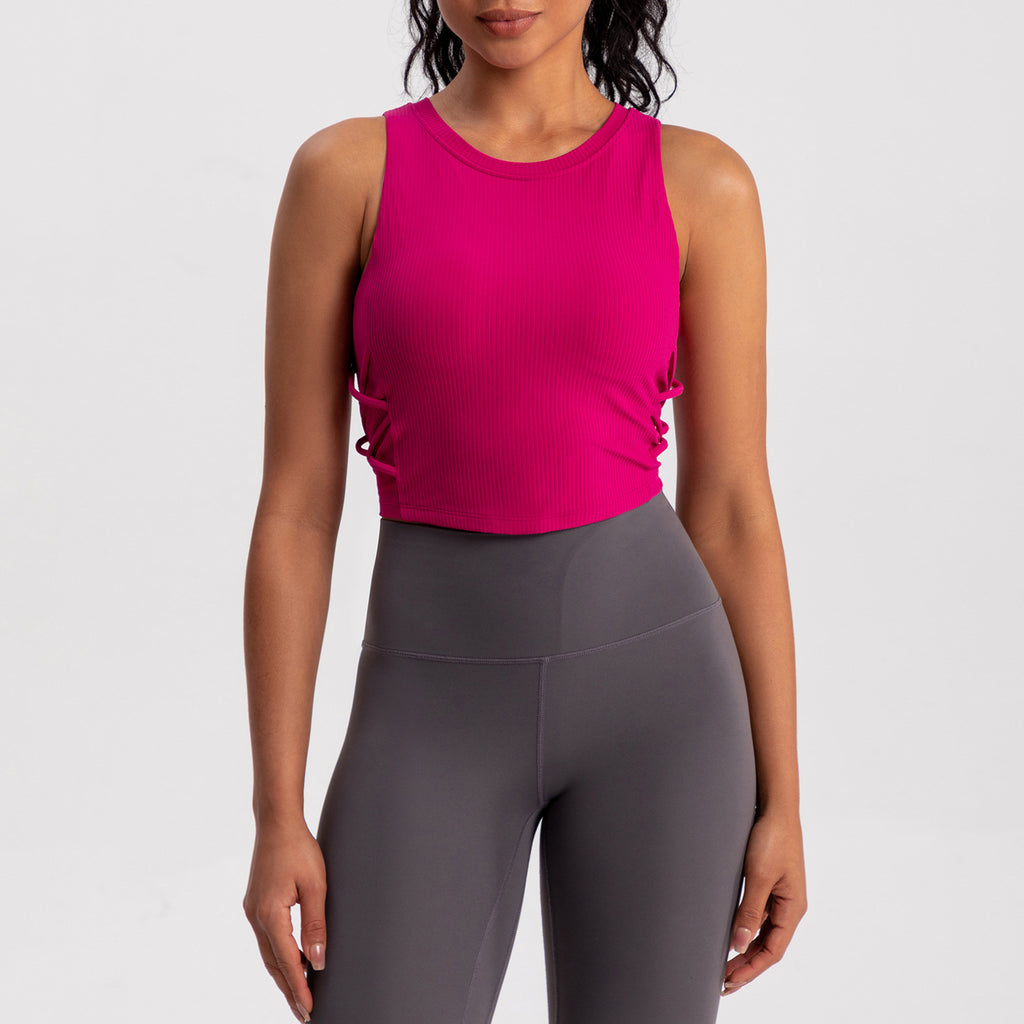 Athena Lulu Naked Back Yoga Vest with Chest Pad
