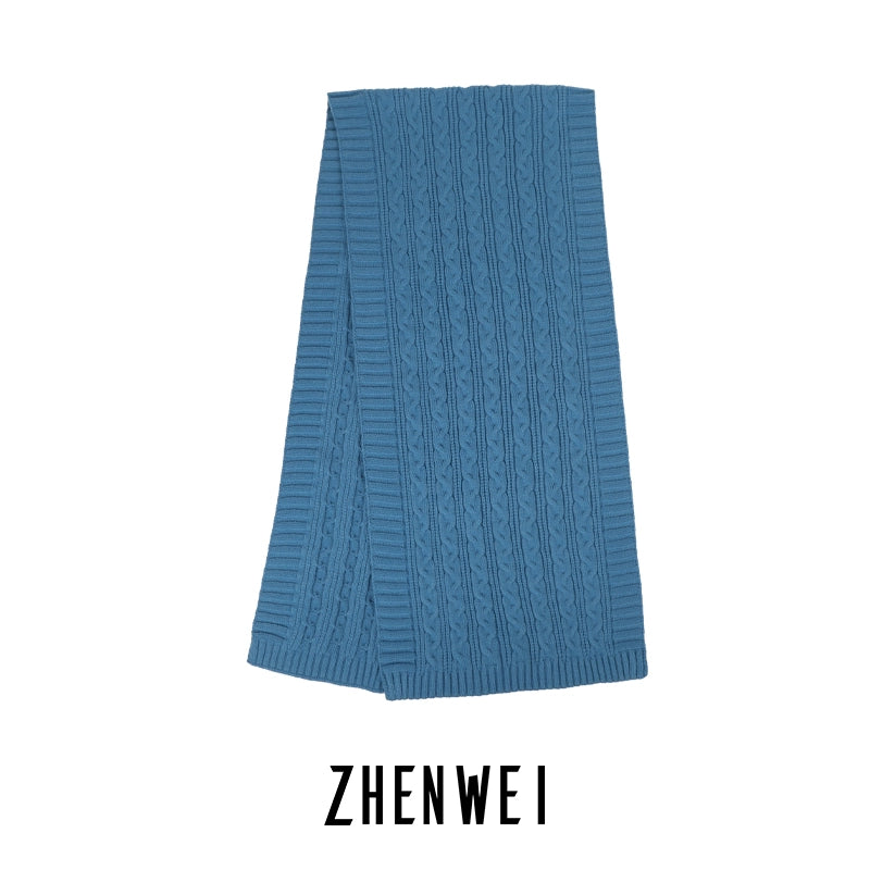 ZHENWEI Premium Coarse Knitted Scarf