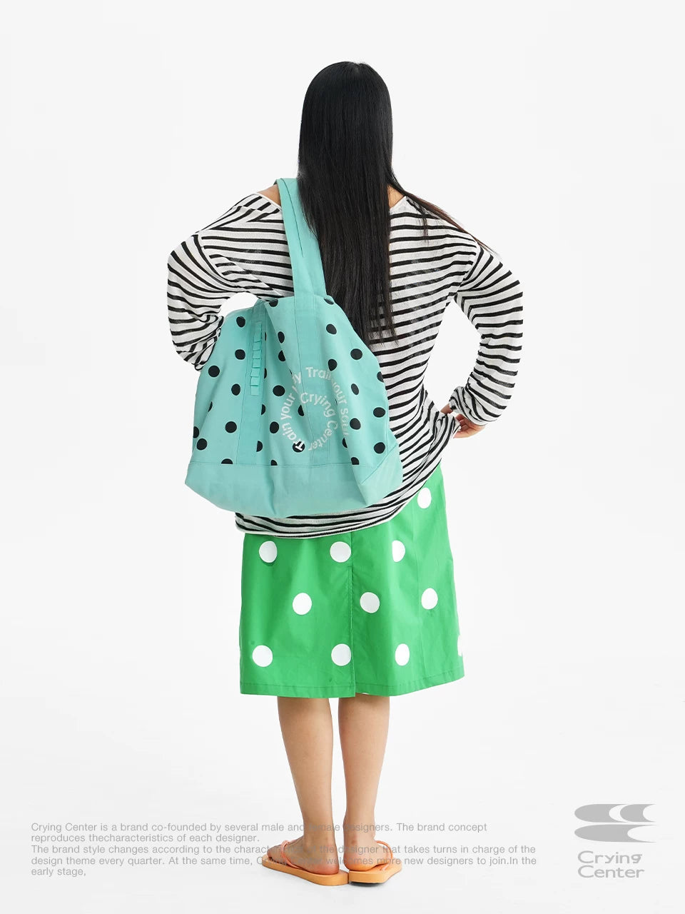 Crying Center Retro Yellow Canvas Tote Bag