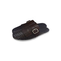 JCAESAR Woven Leather Tassel Monk Strap Loafer