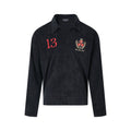 SWFI Towel Fleece Emblem Lazy Open Neck POLO Shirt Long Sleeve