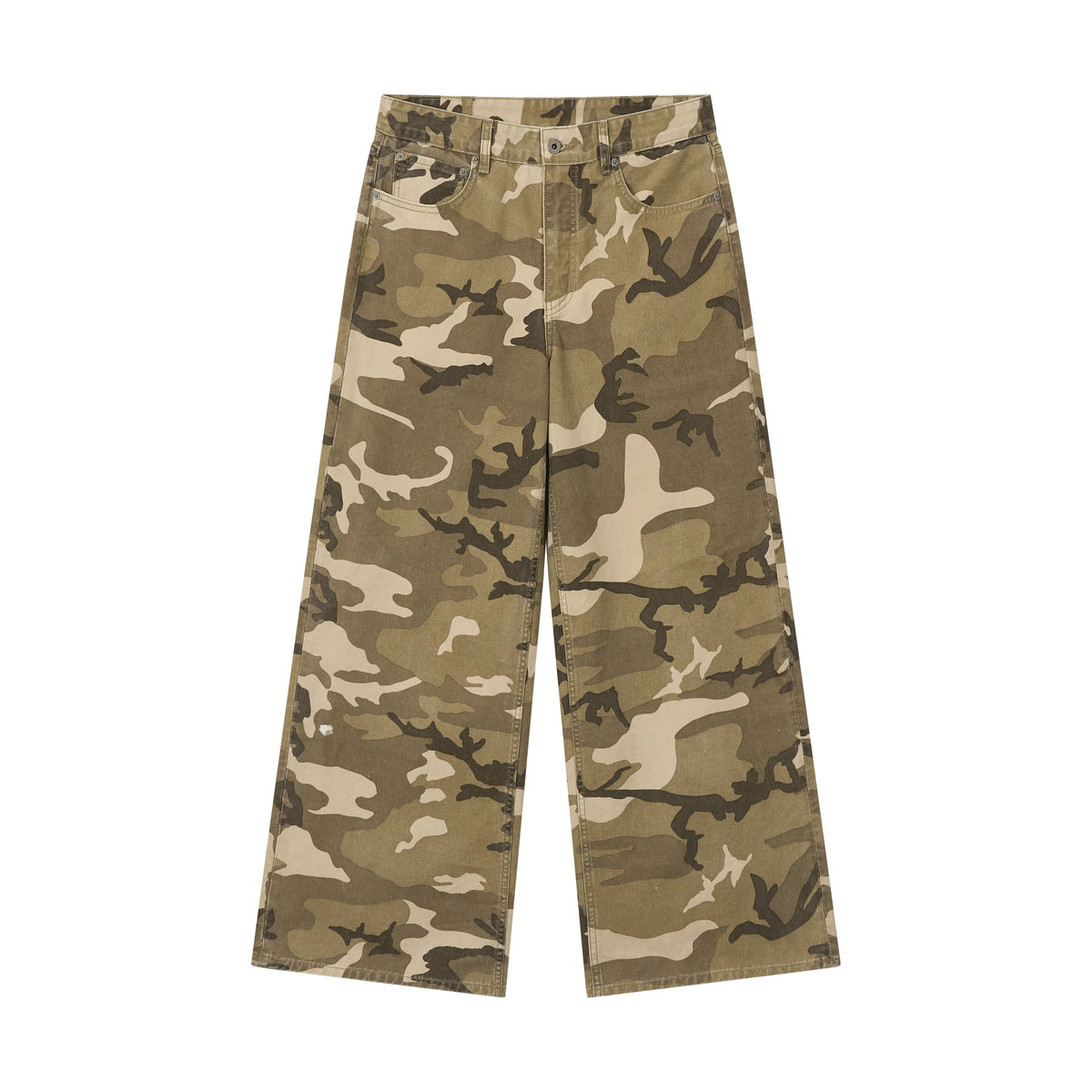VLABMADE Camo Wide-Leg Cargo Pants