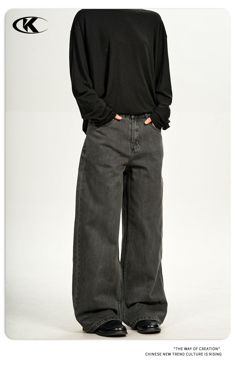 11KN Retro Slim-fitting Waist and Thin Pants