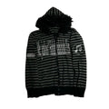 PAIKI Striped Sweater Cardigan Knitted Sweater Hooded Sweater