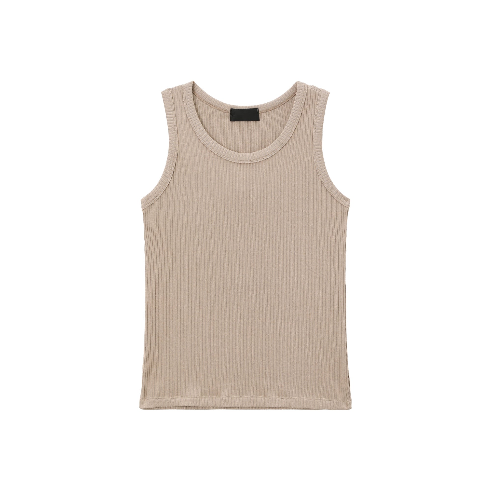 TURNTIDE Crew Neck Pit Strip Knitted Sleeveless Sports Vest