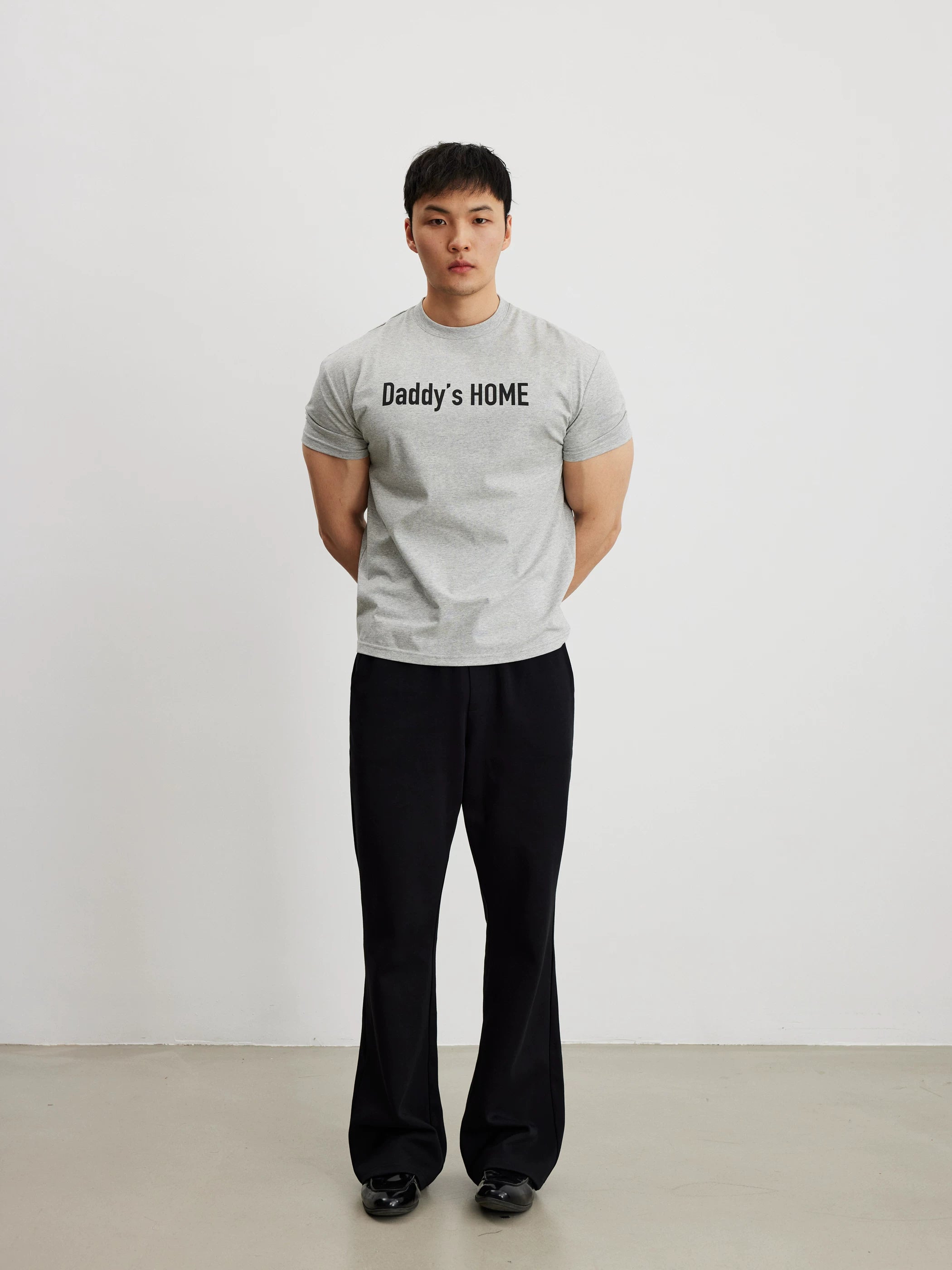 AFTERGLOW Cool Slogan Printed Slim Tee