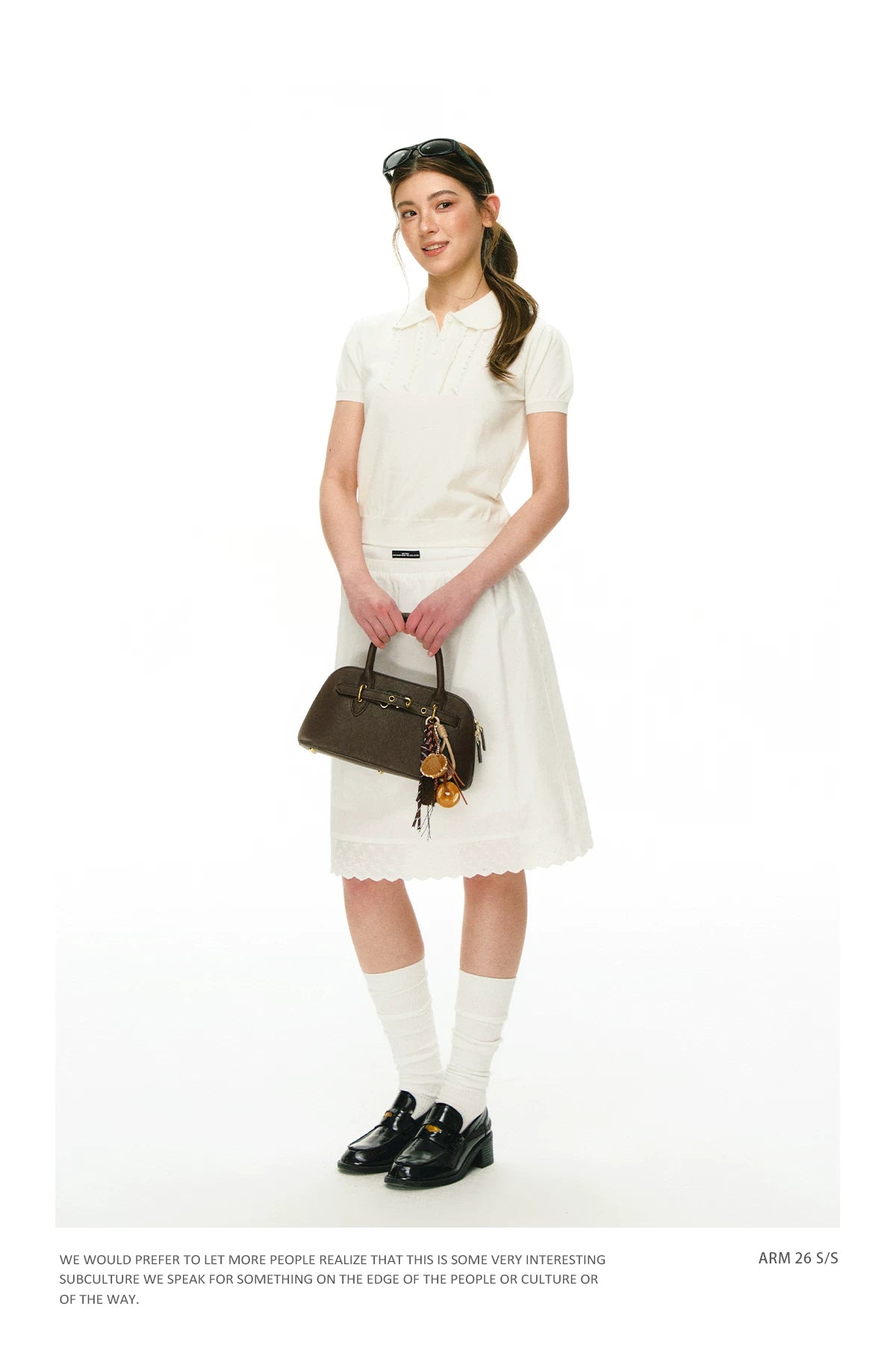 Ariseism Vintage Satin Patchwork Skirt