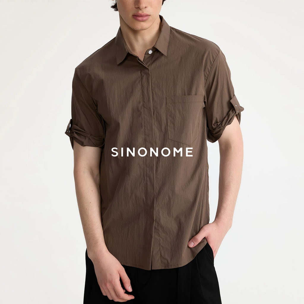 SINONOME Sexy Tension 60s Wrinkle-Texture Slim Fit Shirt