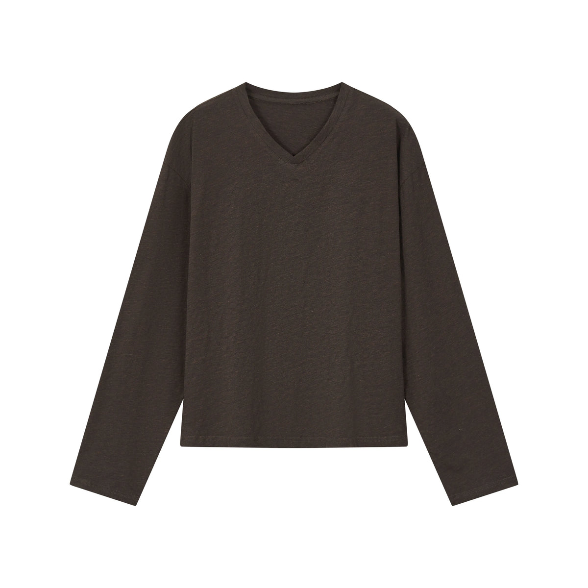 VLABMADE 100% Cotton 150g Breathable Cropped Long-Sleeve Tee