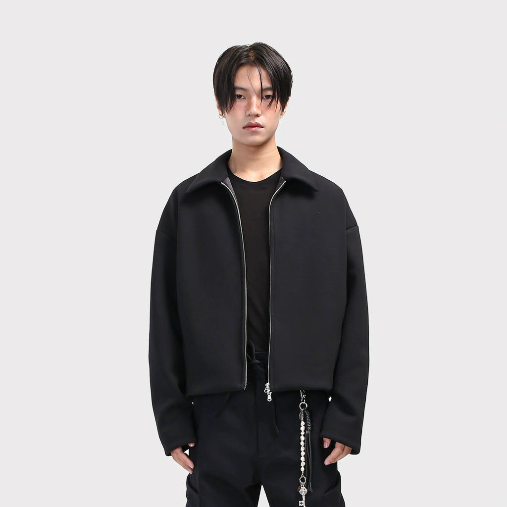 SOUTHFISH executive minimalist boxy shoulder cardigan jacket
