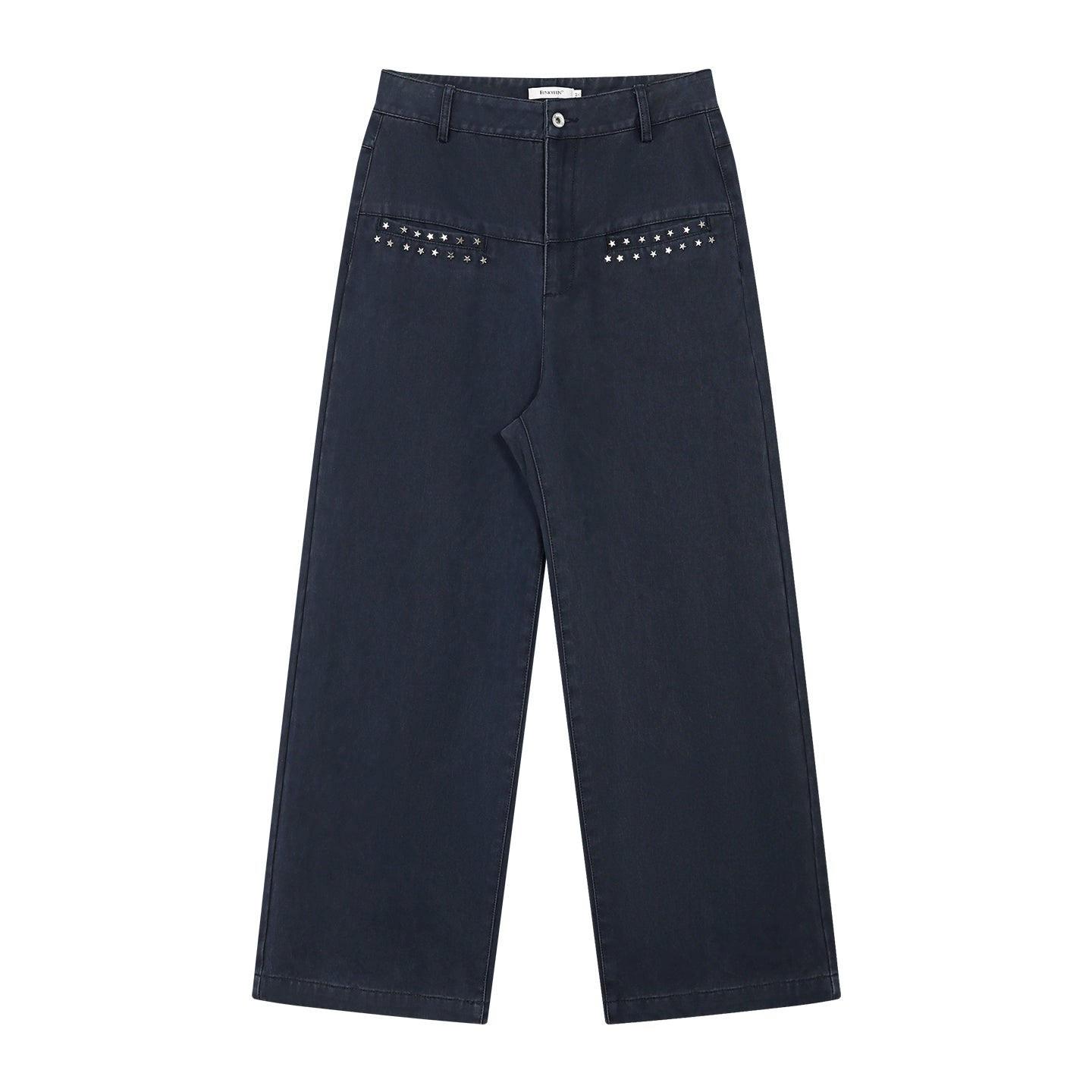 FUNKYFUN Star Rivet 400g Loose Straight Cargo Pants