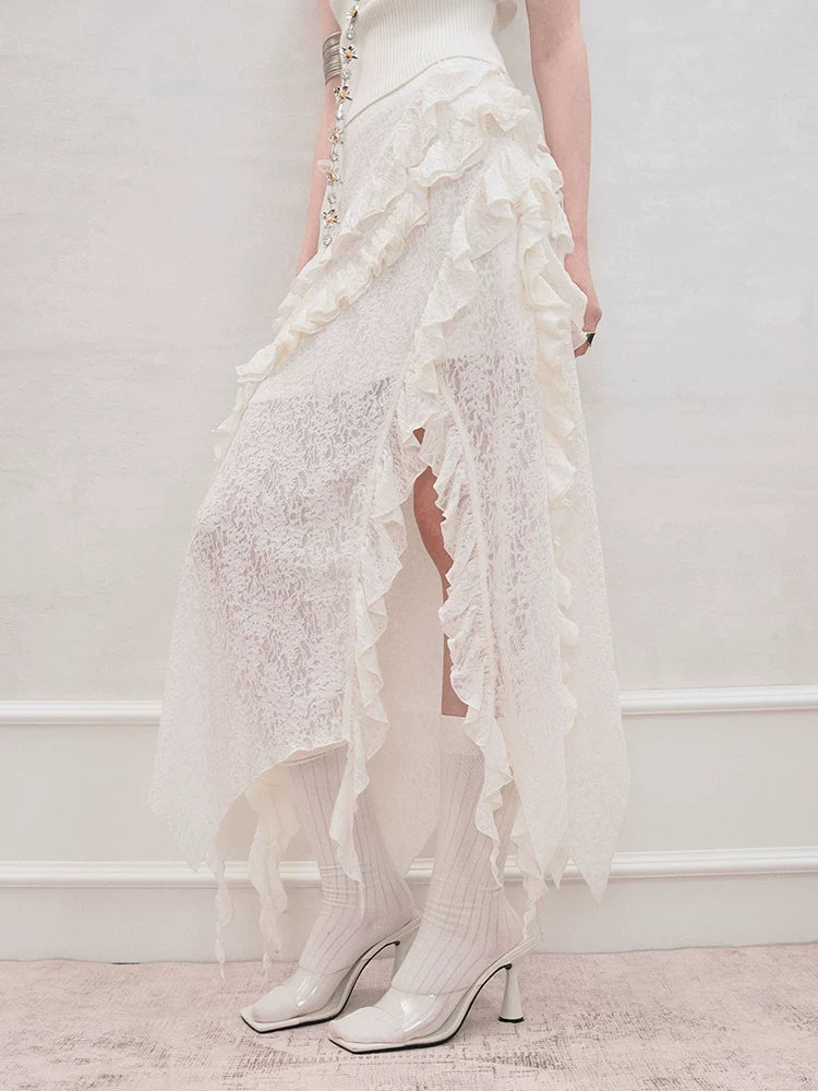 AnnoMundi Genesis Era Layered Romance Loose A-Line Long Skirt