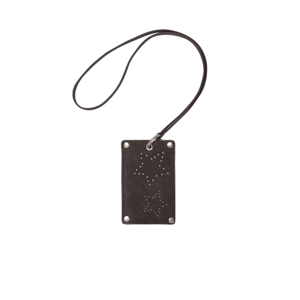 JANDRESS Black Faux Leather Card Holder