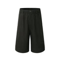 DIMC Lightweight Cotton Vertical Stripe Knee-Length Shorts