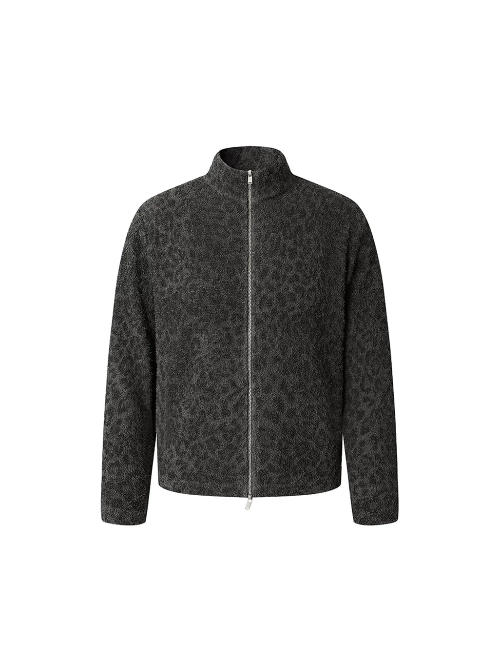 DIMC Leopard Print Double Pull-head Knitted Versatile Jacket