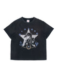 HIGH TABLE JOJO Star Platinum 260g Wrinkle-Resistant Fitted Tee