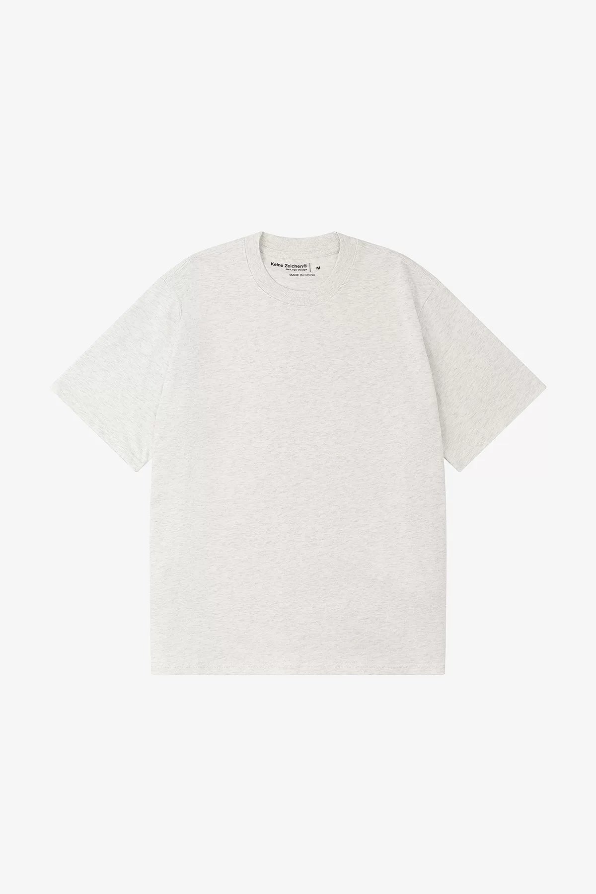 NO LOGO Xinjiang Long-Staple Cotton Boxy Wide-Fit Round Neck Basic T-Shirt