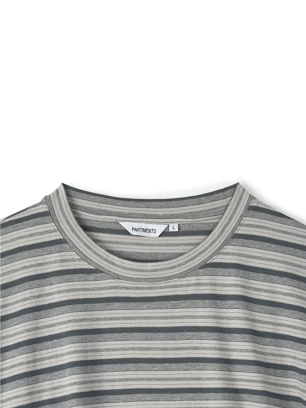 PARTIMENTO Retro Multi-Stripe 180g Breathable Oversized Tee
