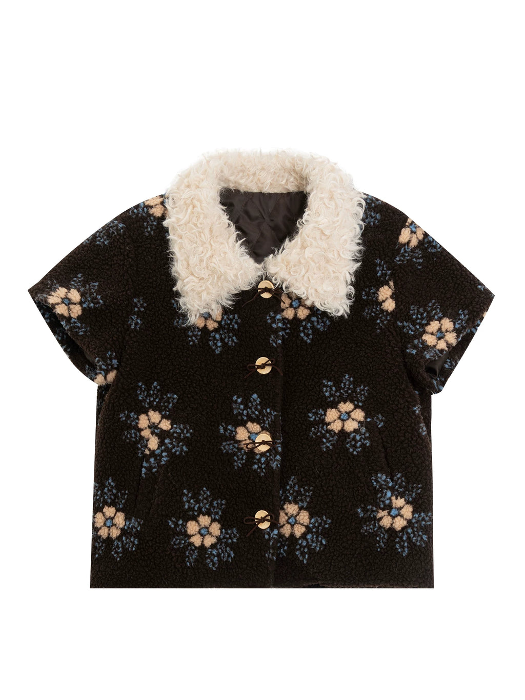 LOVEHEYNEW Lamb Wool Lapel Vest
