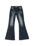 Two days off lab Washed Flare Low-Rise Jeans