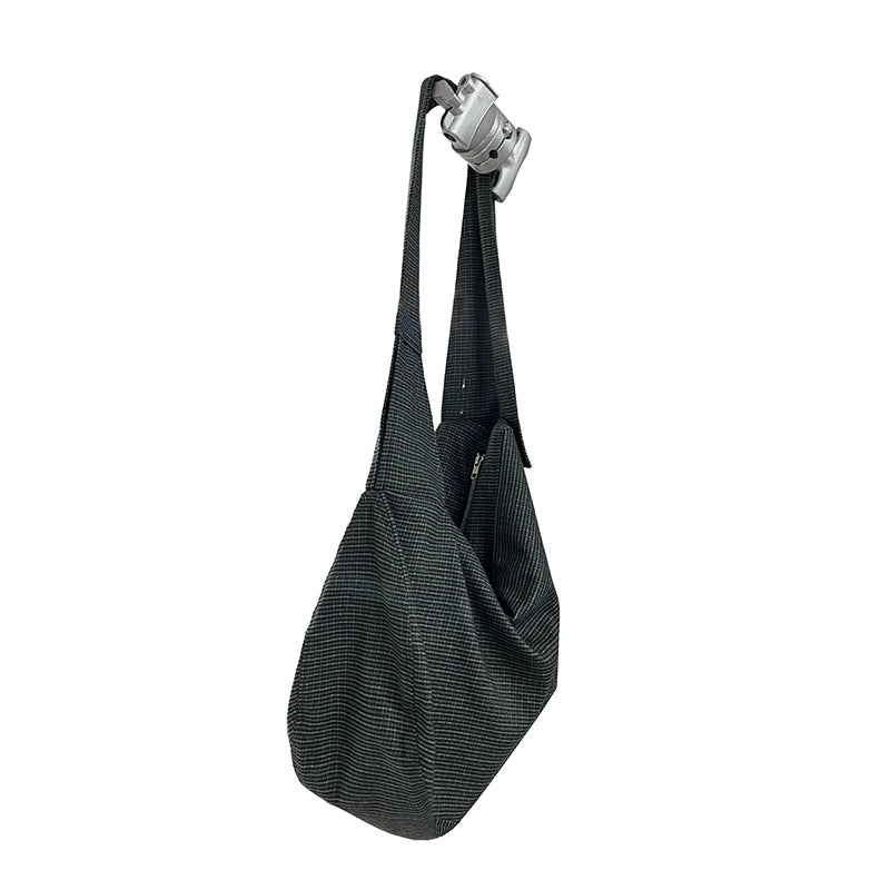 JCAESAR HOBO BAG Plaid Stray Oblique Span Bag