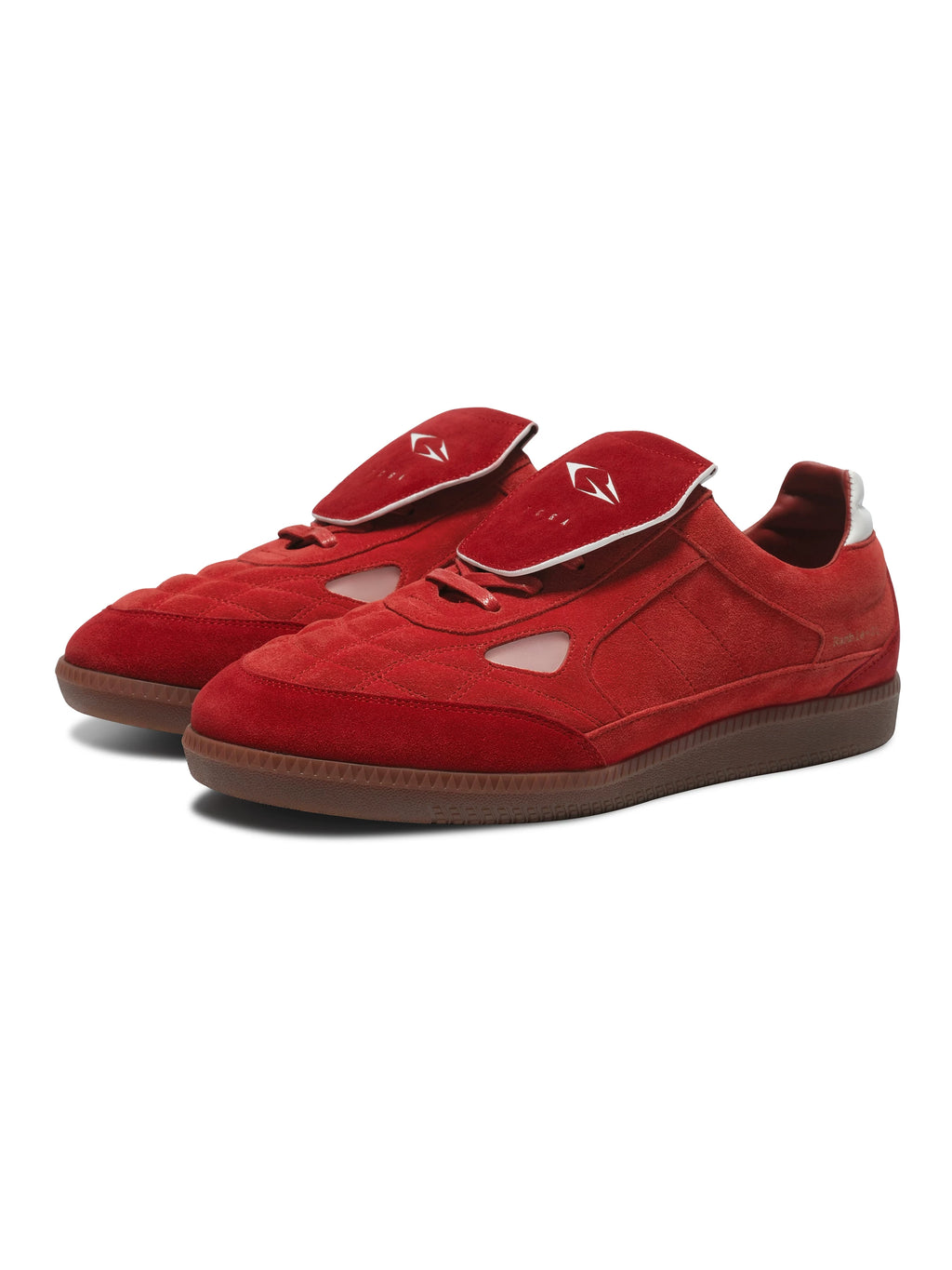TERRAINCOGNITA Suede Lace-Up Round-Toe Derby