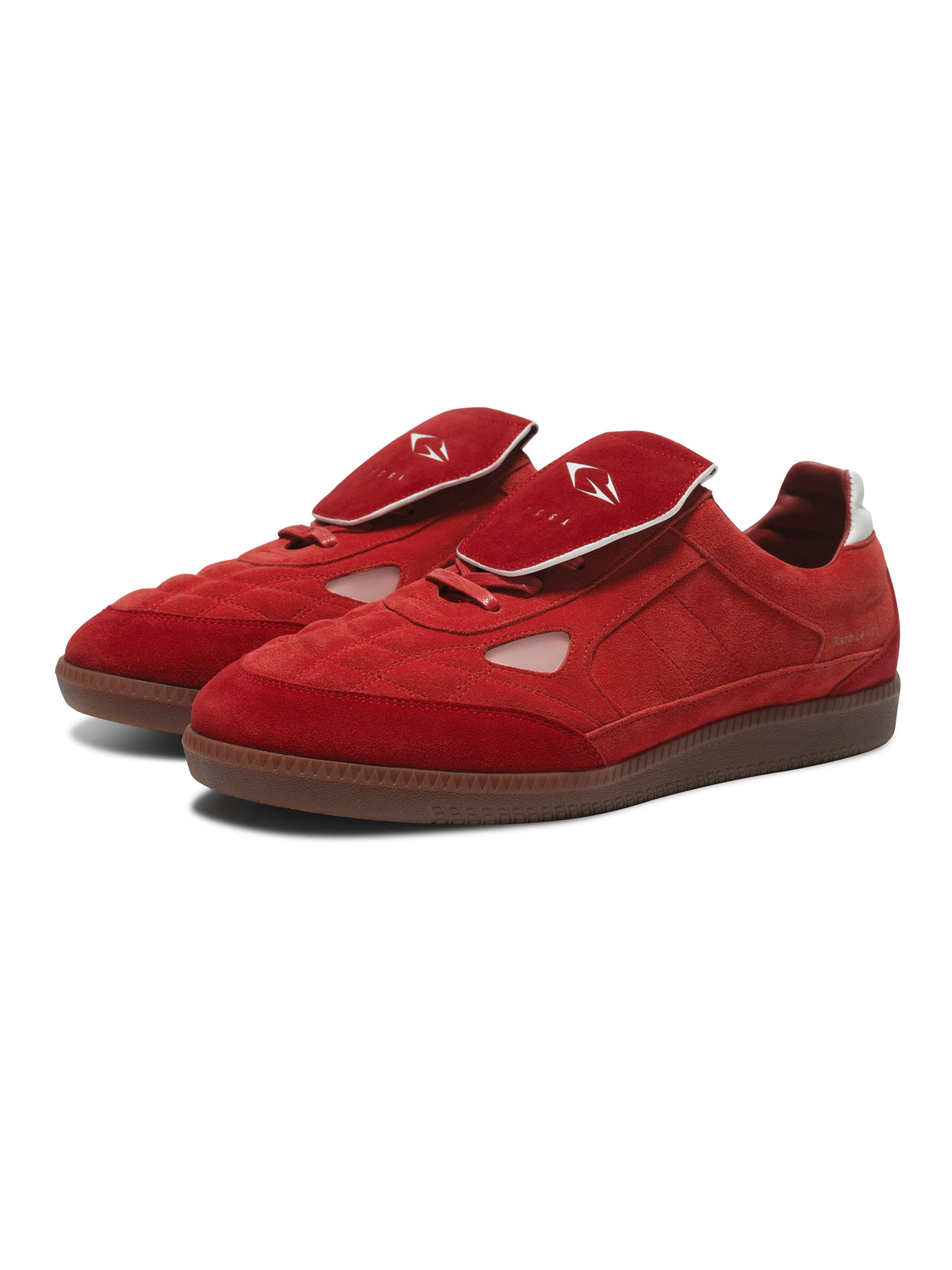 TERRAINCOGNITA Suede Lace-Up Round-Toe Derby