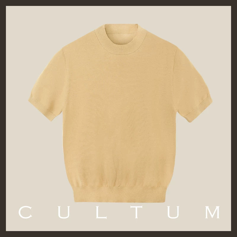 CULTUM Lightweight Breathable Casual Knit Tee