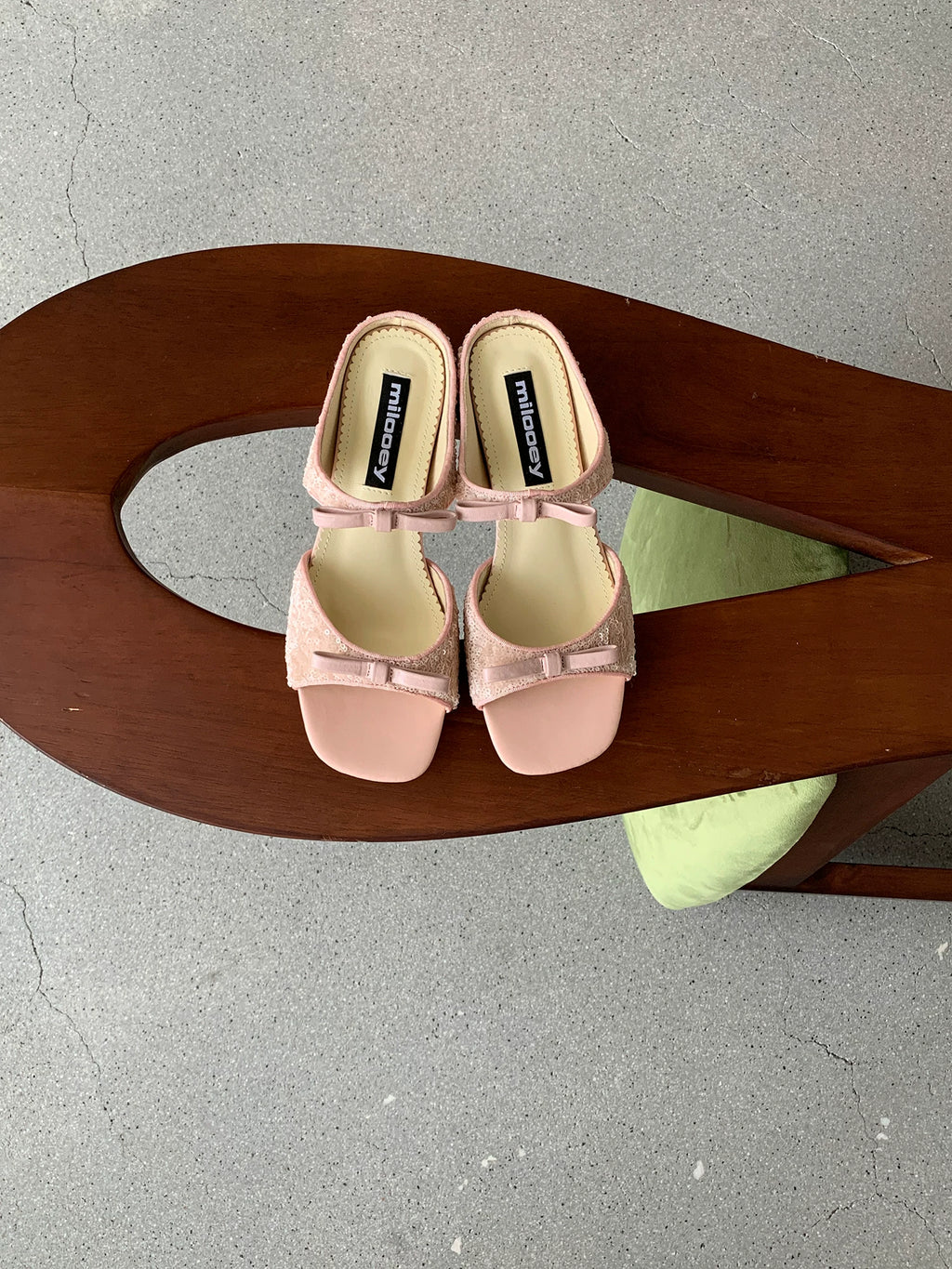 MILOOEY Leather Open-Toe Wedge Platform Sandal