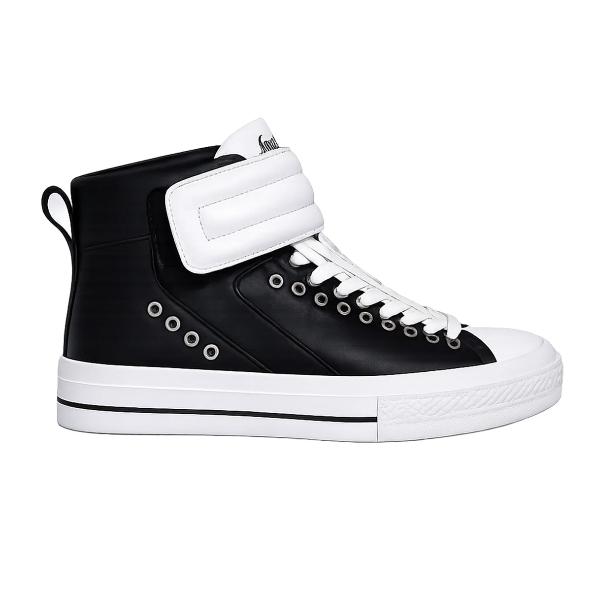 PAIKI Leather High-Top Lace-Up Platform Sneaker