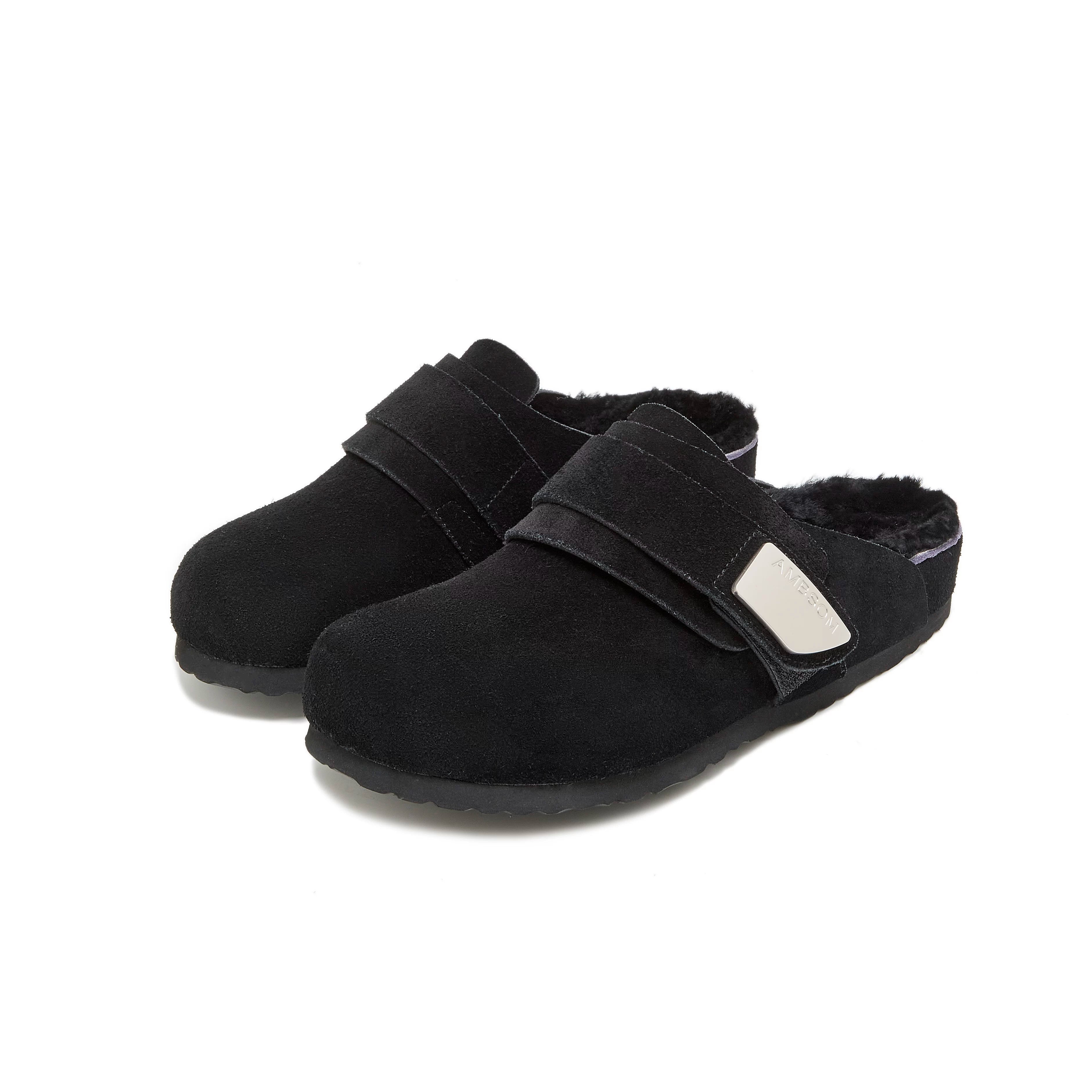AMBSOM Leather Lazy Birkenstocks CLOGS