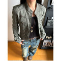 KISMETS Palace-Wash Distressed Cropped Denim Jacket
