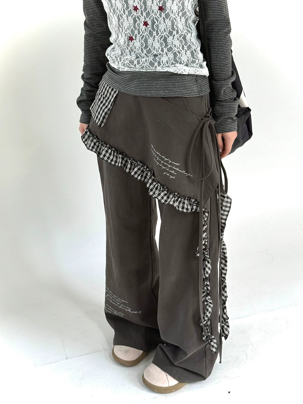 Kasugano TOO Two-Piece Look Low-Rise Straight-Leg Pants