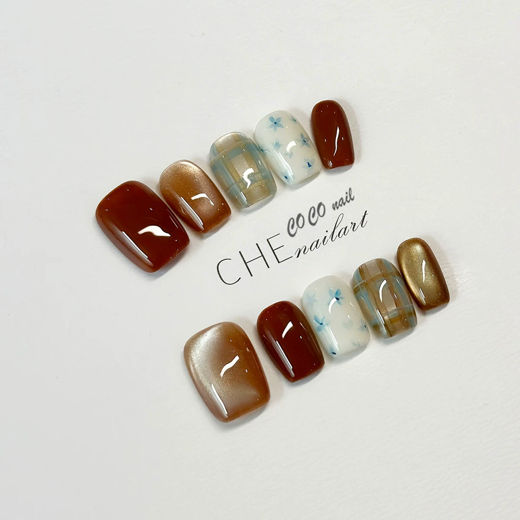 CoCo Embroidery Flower Handmade Manicure Wear Nail