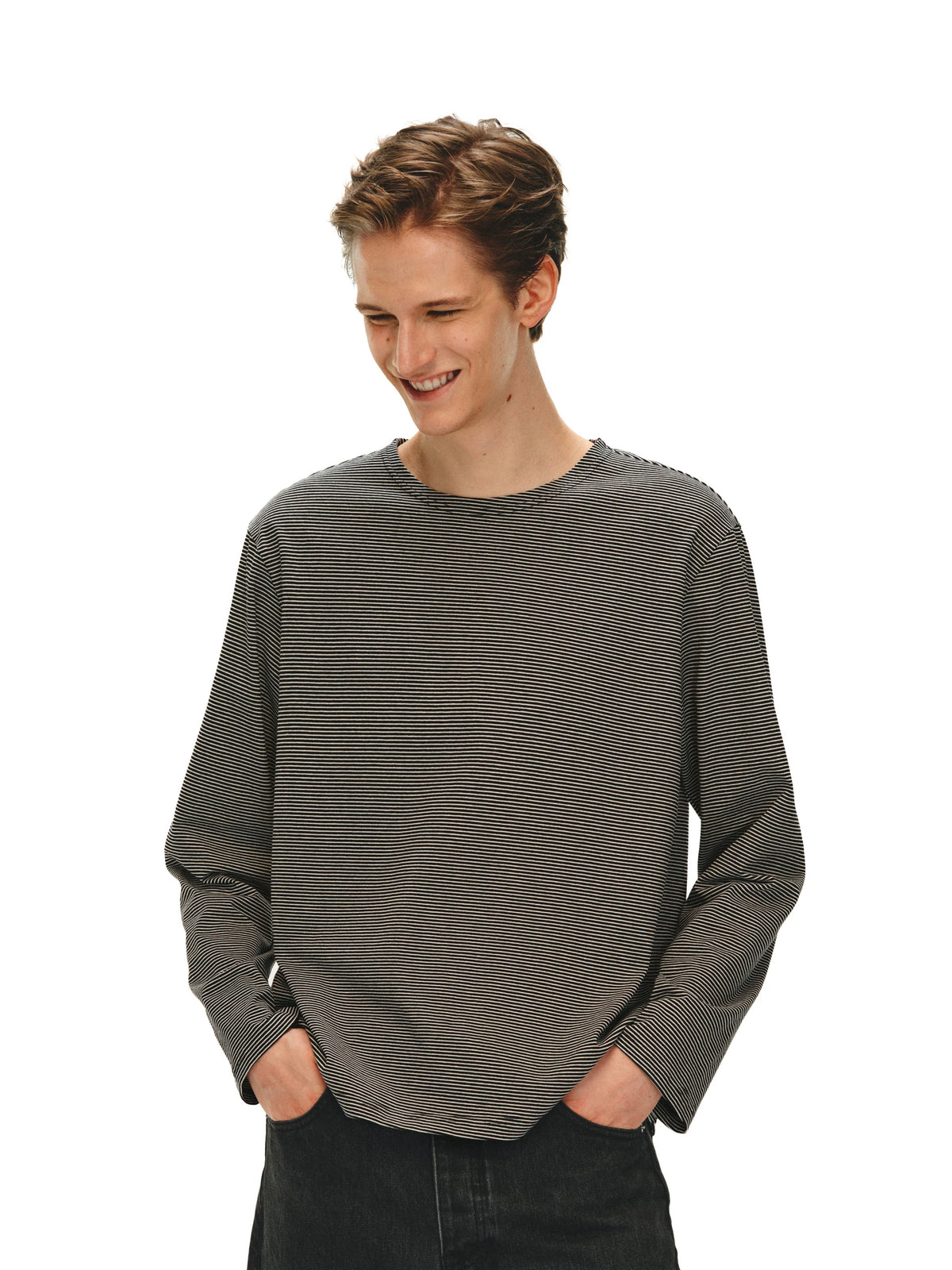 NONRADICAL Striped Long-Sleeve Tee
