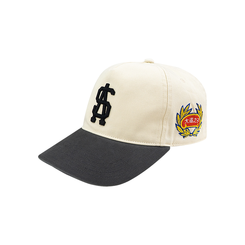 AVENUE&SON Embroidered Two-Tone Curved-Brim Baseball Cap