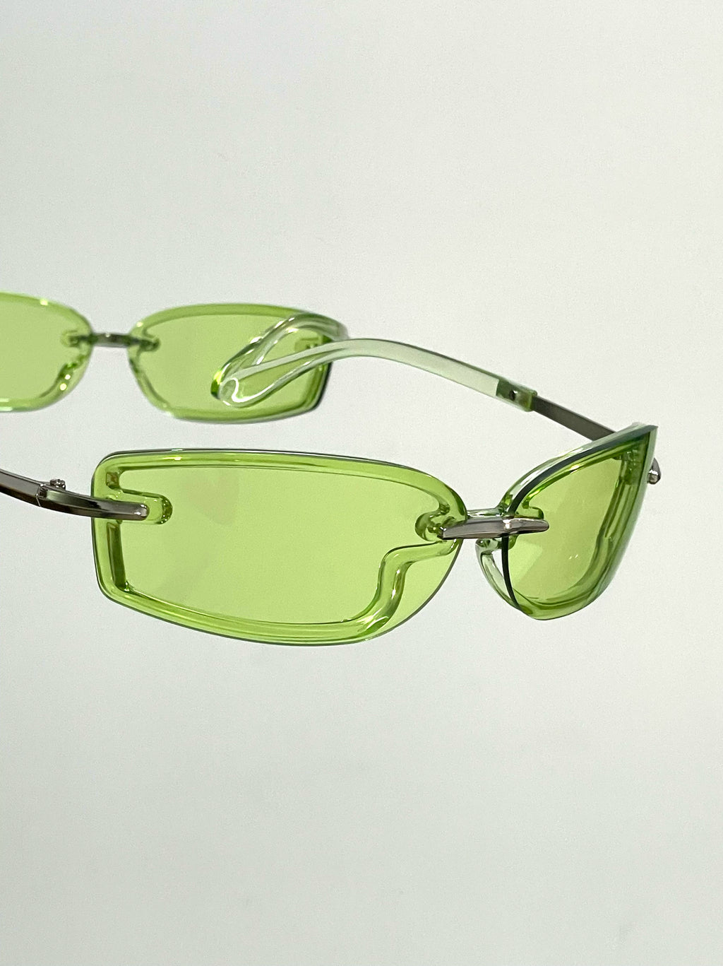 Salty gummy Frameless Pilot Retro Sunglasses