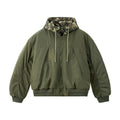Inflation Removable Fake Two-piece Hooded Jacket