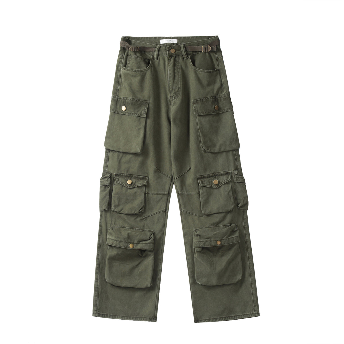 11KN Multi-Pocket Straight Cargo Pants